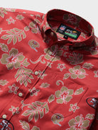 Reyn Spooner SAN FRANCISCO 49ERS THROWBACK PERFORMANCE ALOHA SHIRT in RED