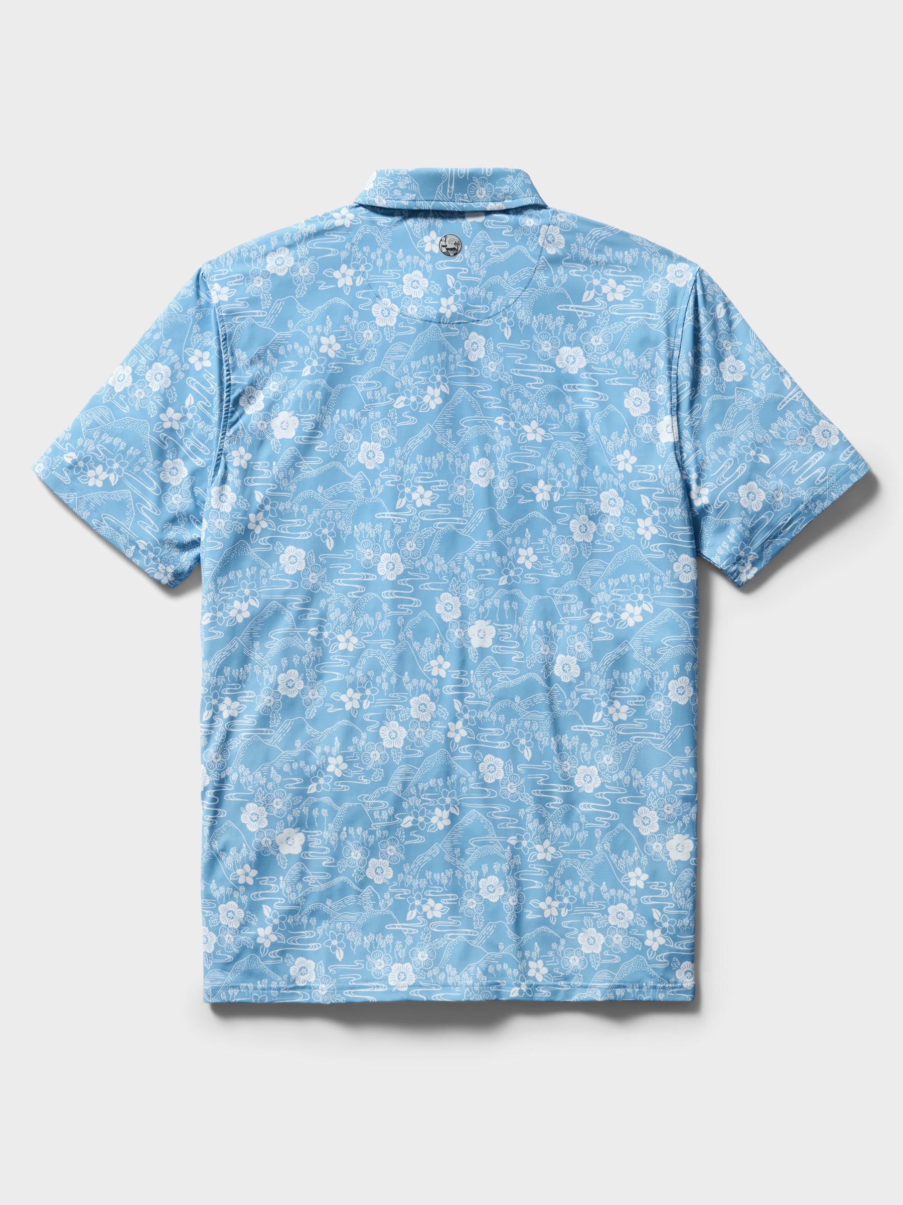 Reyn Spooner SAKURA FIELDS PERFORMANCE POLO in ALLURE BLUE