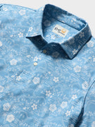 Reyn Spooner SAKURA FIELDS PERFORMANCE POLO in ALLURE BLUE