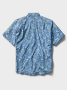 Reyn Spooner BLOSSOM HARMONY PERFORMANCE ALOHA SHIRT in MOONLIGHT BLUE