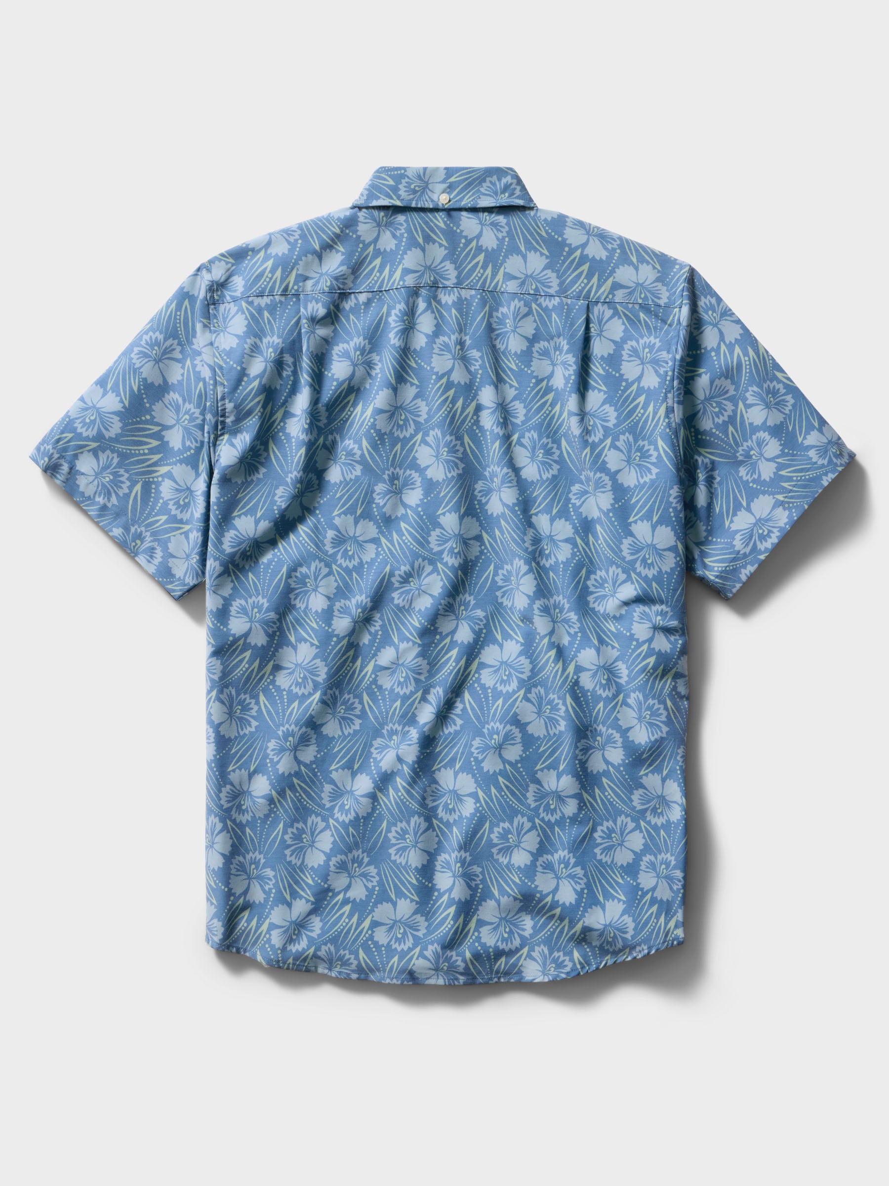 Reyn Spooner BLOSSOM HARMONY PERFORMANCE ALOHA SHIRT in MOONLIGHT BLUE