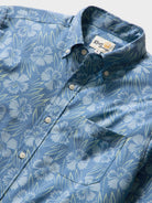 Reyn Spooner BLOSSOM HARMONY PERFORMANCE ALOHA SHIRT in MOONLIGHT BLUE
