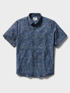 Reyn Spooner BLOSSOM HARMONY PERFORMANCE ALOHA SHIRT in NAVY