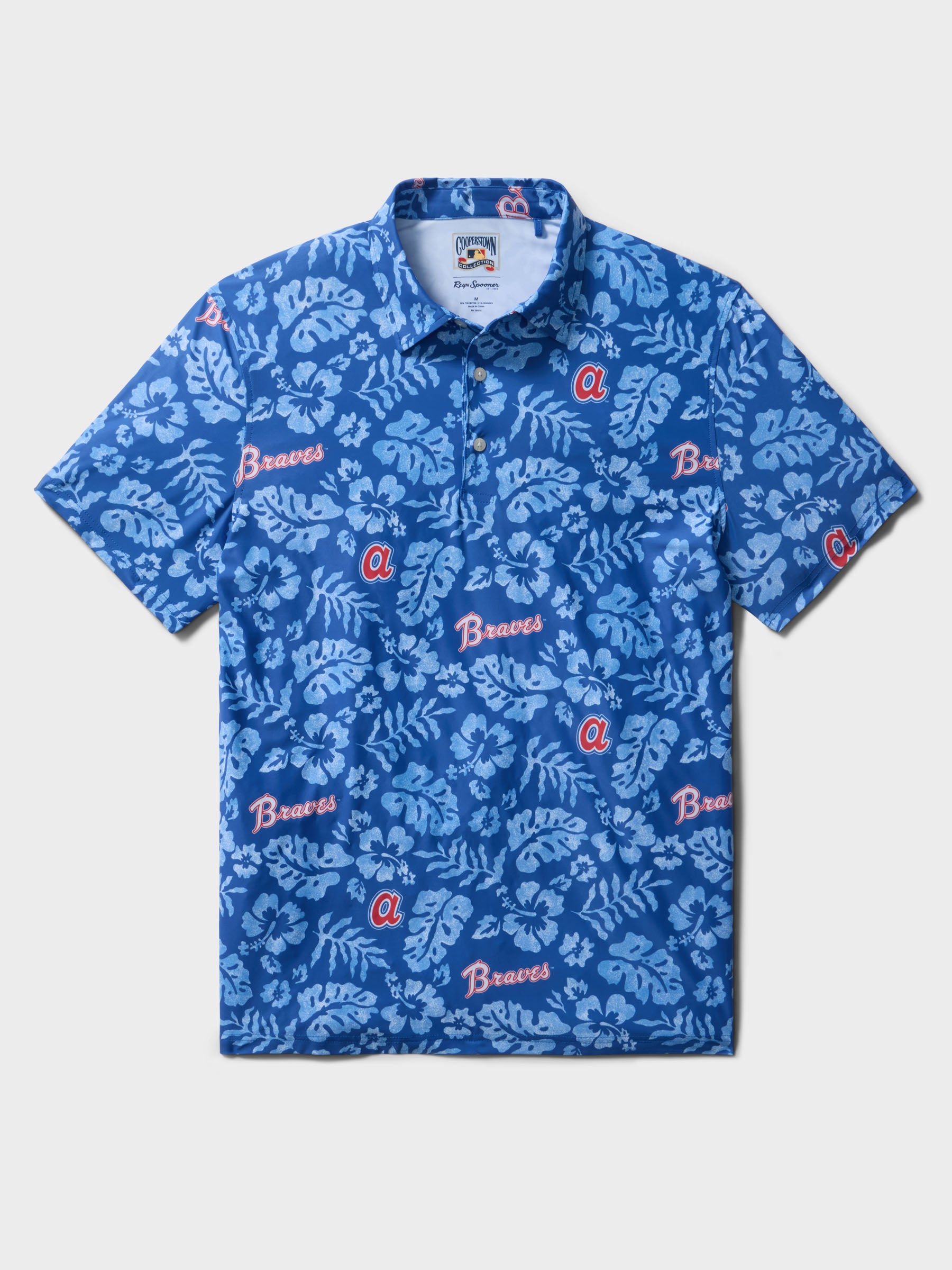 Reyn Spooner MLB® ATLANTA BRAVES COOPERSTOWN PERFORMANCE POLO in BLUE
