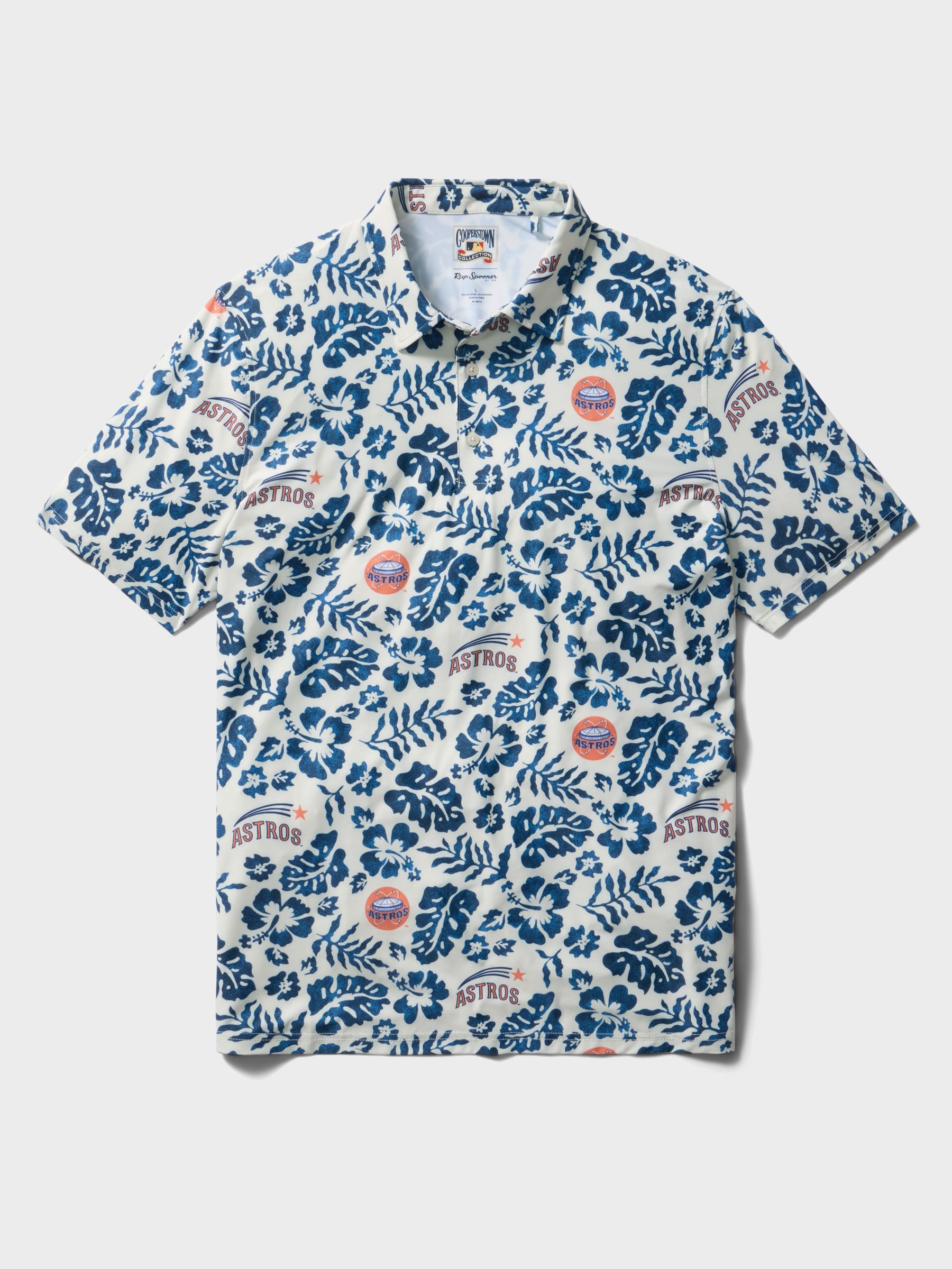 Reyn Spooner MLB® HOUSTON ASTROS COOPERSTOWN PERFORMANCE POLO in CREAM