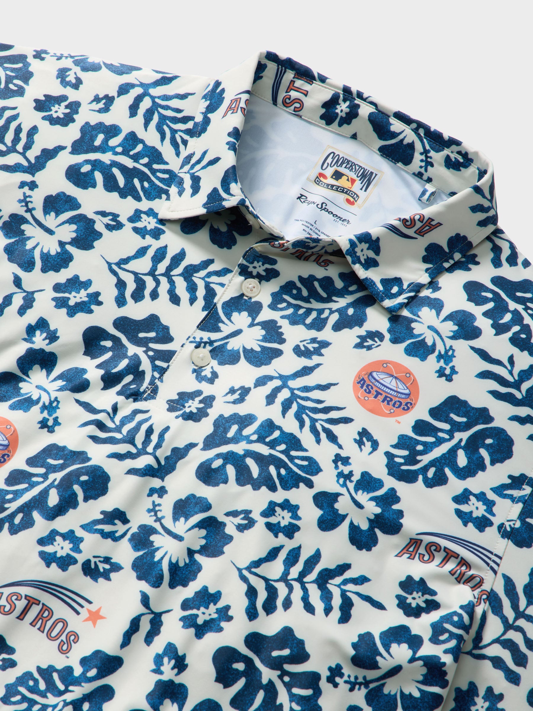 Reyn Spooner MLB® HOUSTON ASTROS COOPERSTOWN PERFORMANCE POLO in CREAM