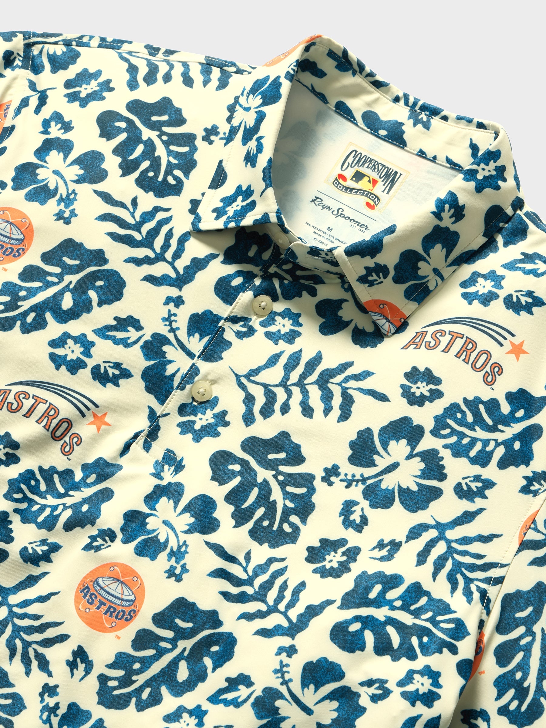 Reyn Spooner MLB® HOUSTON ASTROS COOPERSTOWN PERFORMANCE POLO in CREAM