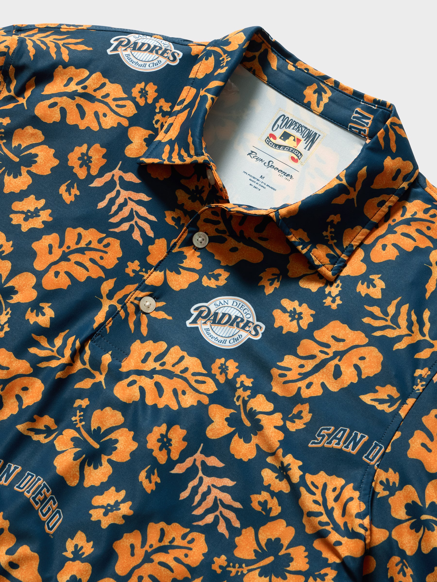 Reyn Spooner MLB® SAN DIEGO PADRES COOPERSTOWN PERFORMANCE POLO in NAVY