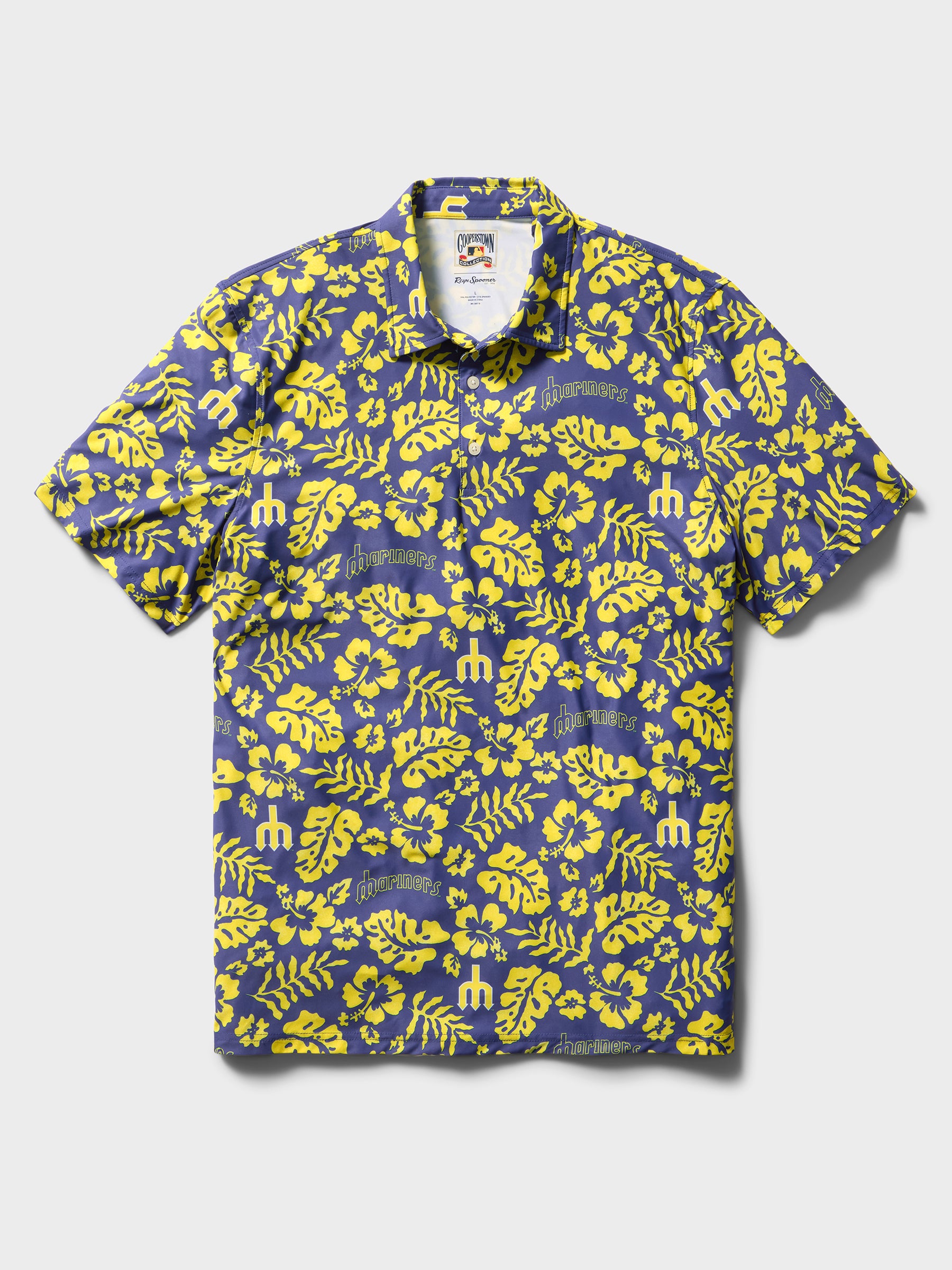 Reyn Spooner MLB® SEATTLE MARINERS COOPERSTOWN PERFORMANCE POLO in BLUE