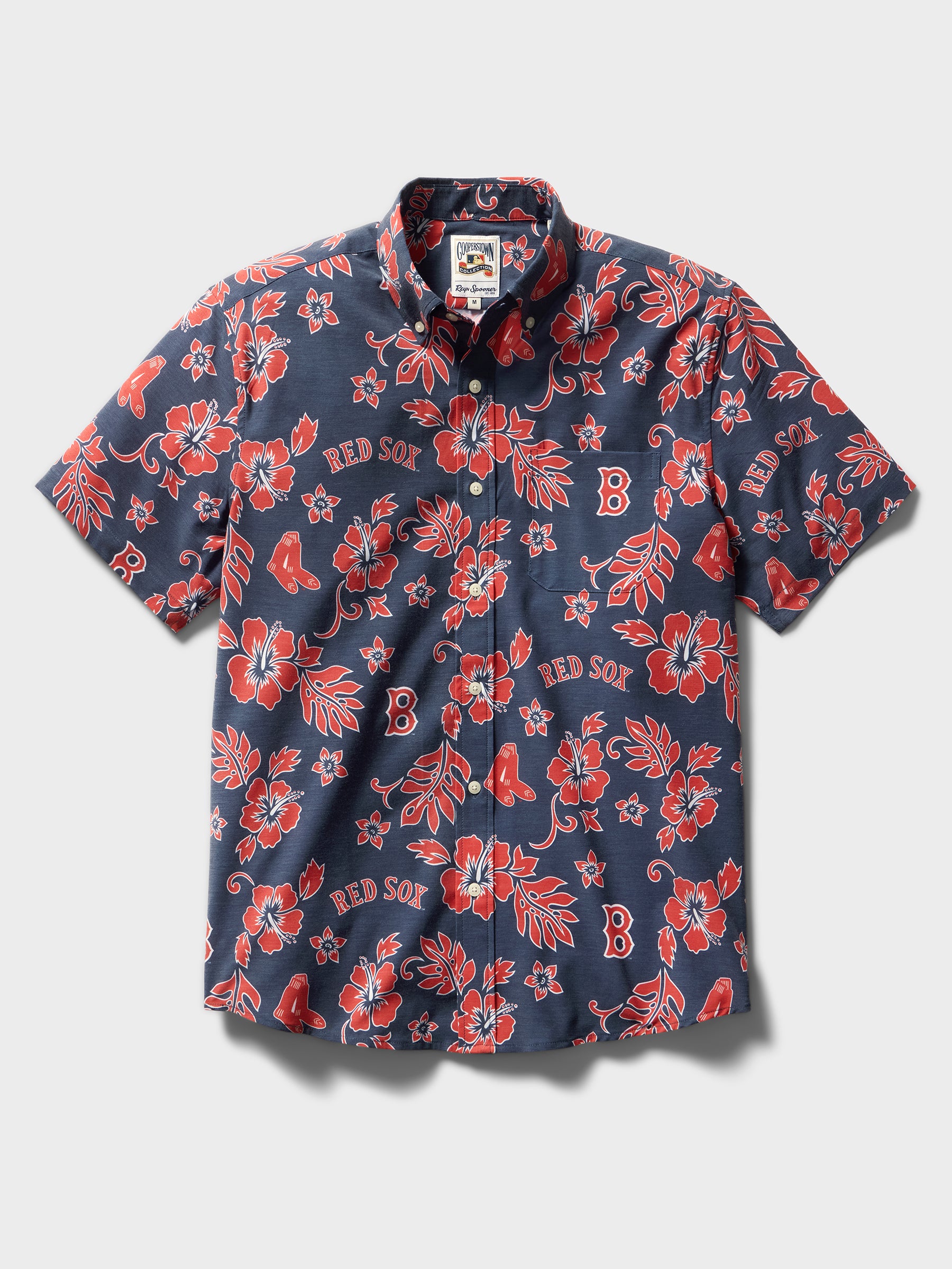 Reyn Spooner MLB® BOSTON RED SOX COOPERSTOWN PERFORMANCE ALOHA SHIRT in NAVY