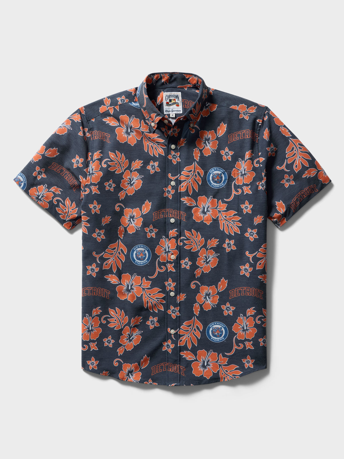 Reyn Spooner MLB® DETROIT TIGERS COOPERSTOWN PERFORMANCE ALOHA SHIRT in NAVY