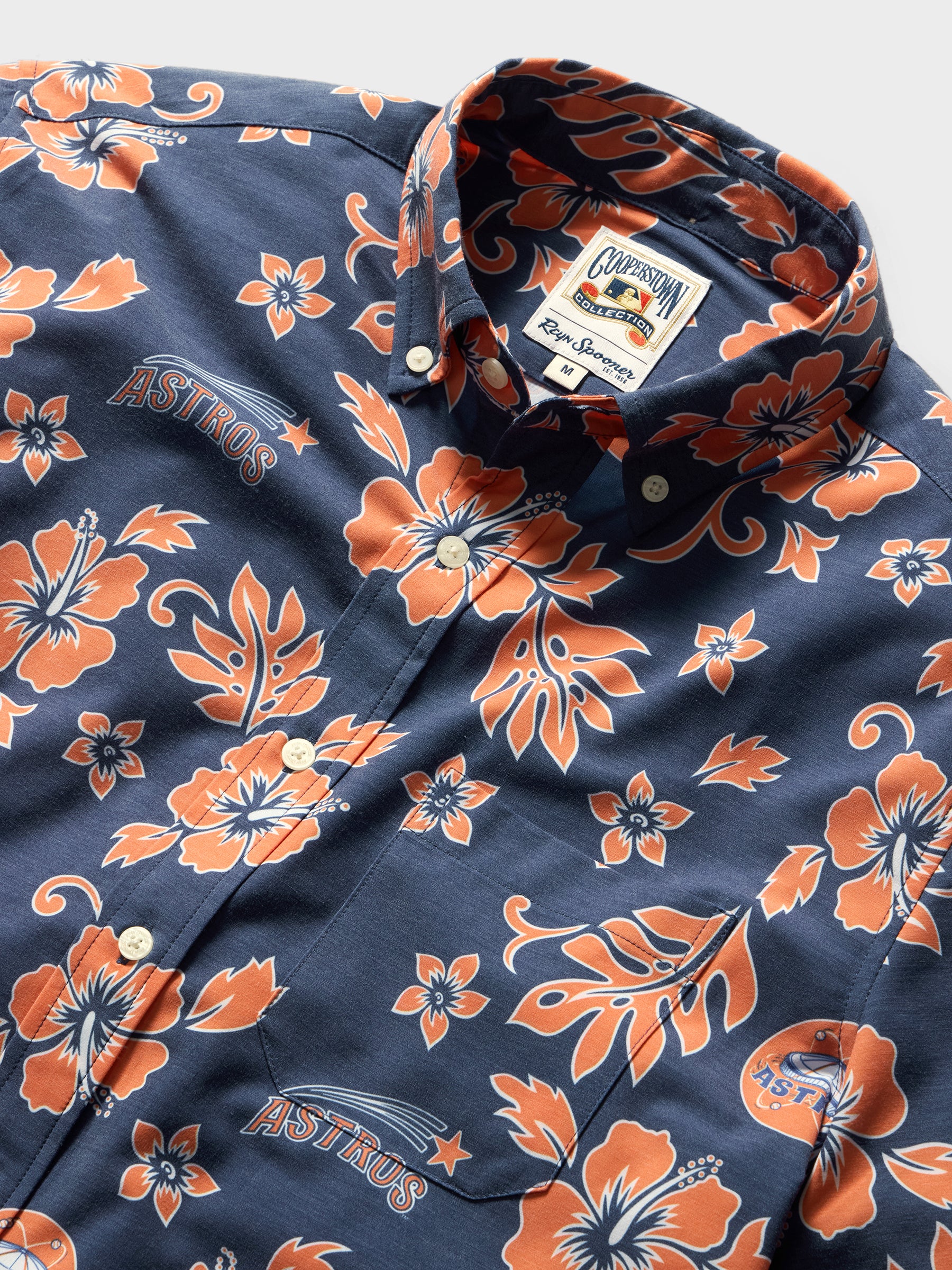 Reyn Spooner MLB® HOUSTON ASTROS COOPERSTOWN PERFORMANCE ALOHA SHIRT in NAVY