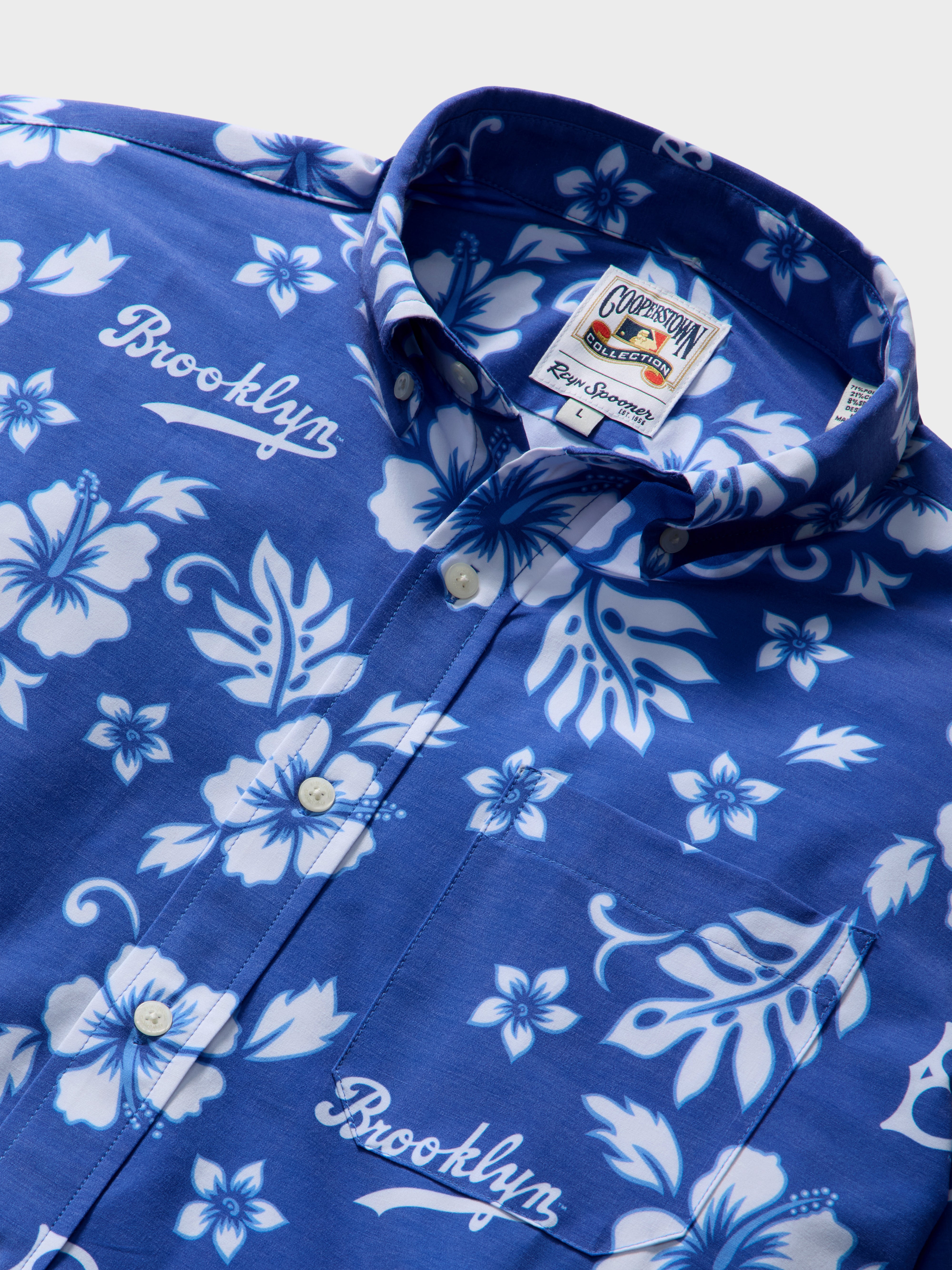 MLB® BROOKLYN DODGERS COOPERSTOWN PERFORMANCE ALOHA SHIRT