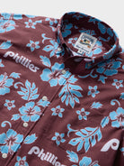 Reyn Spooner MLB® PHILADELPHIA PHILLIES COOPERSTOWN PERFORMANCE ALOHA SHIRT in MAROON