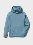 Reyn Spooner RAGLAN FLEECE HOODIE in MID BLUE