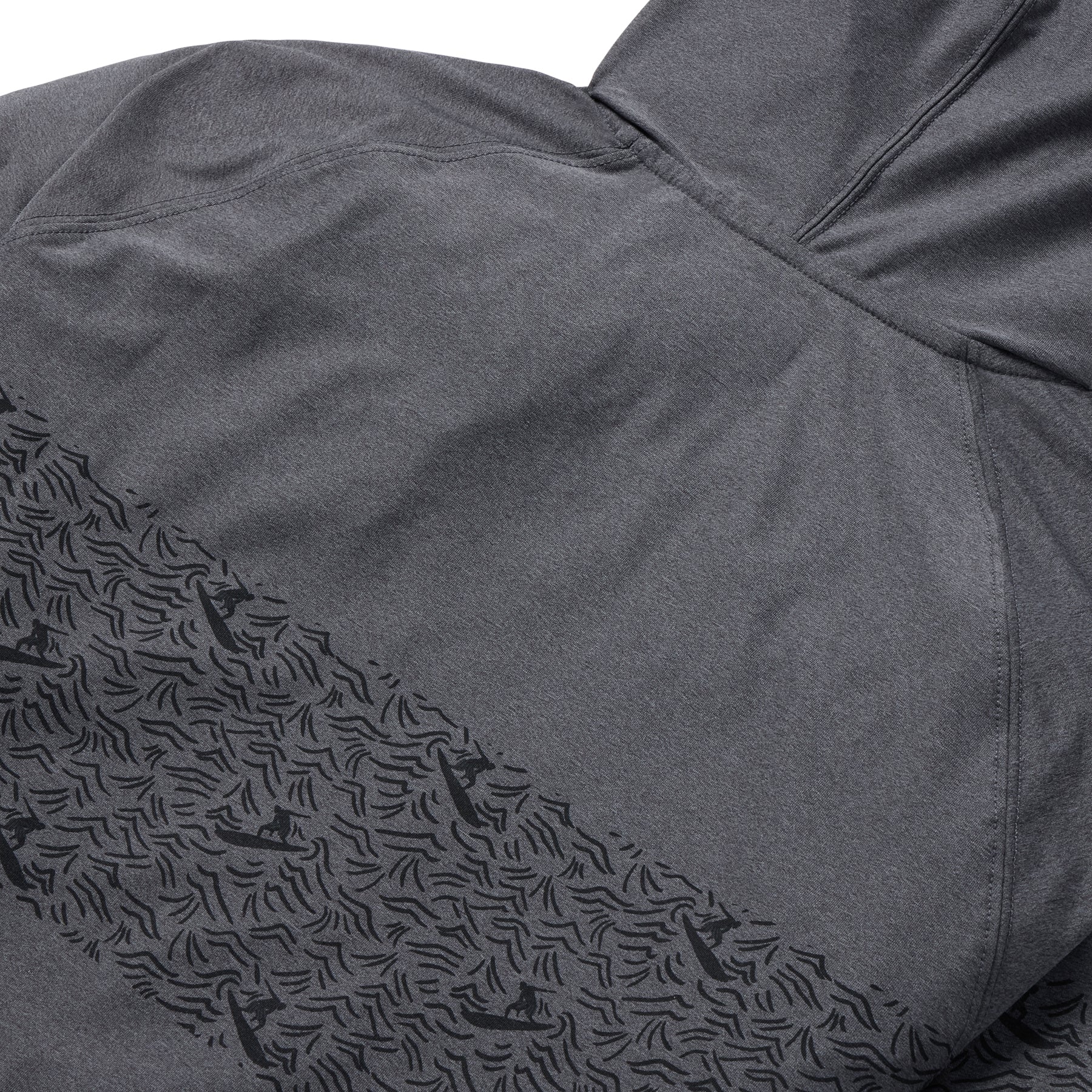 Reyn Spooner ISLAND GLIDE PERFORMANCE HOODIE in HEATHERED  CHARCOAL