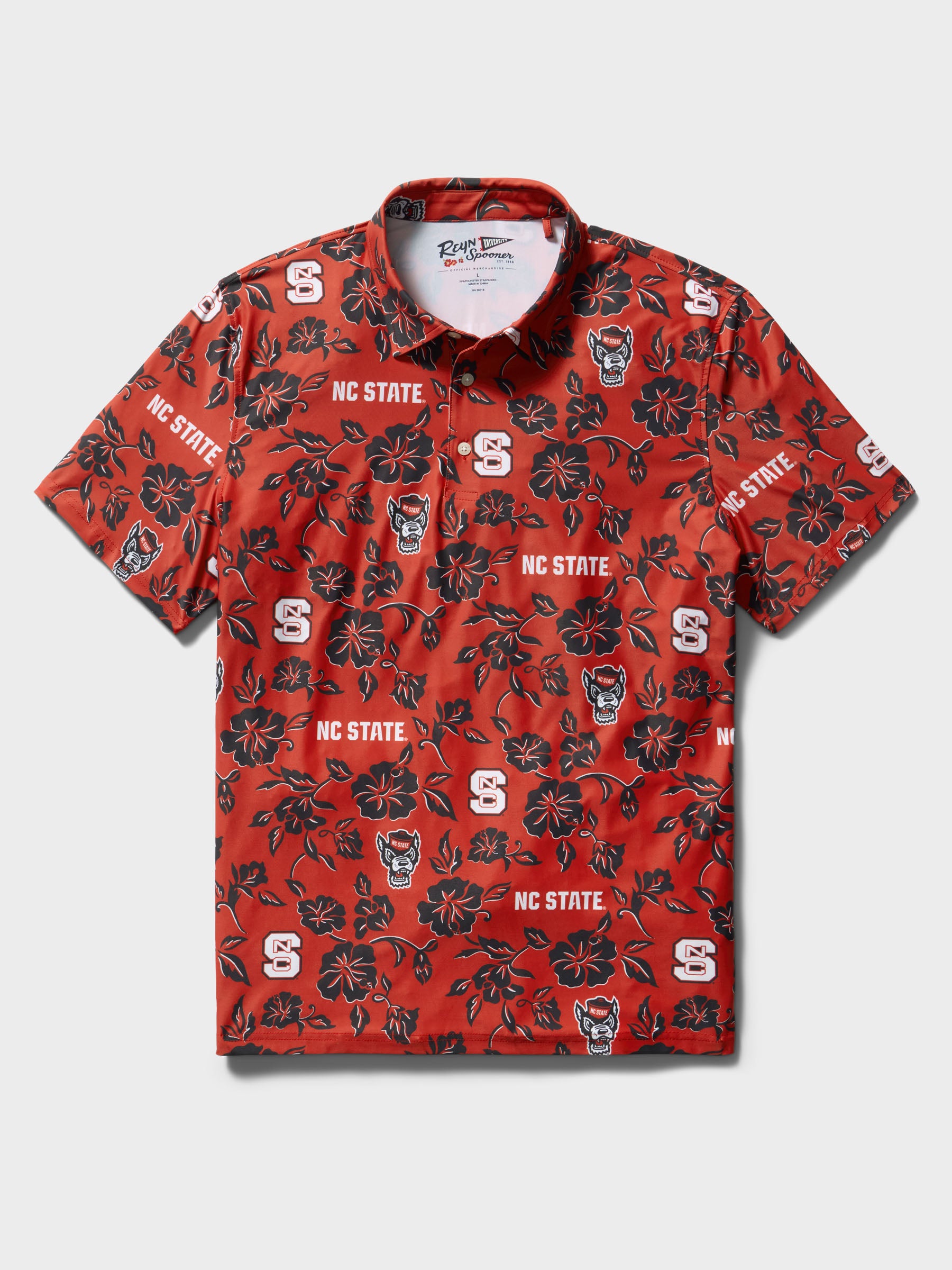 Reyn Spooner NORTH CAROLINA STATE UNIVERSITY PUA PERFORMANCE POLO in RED