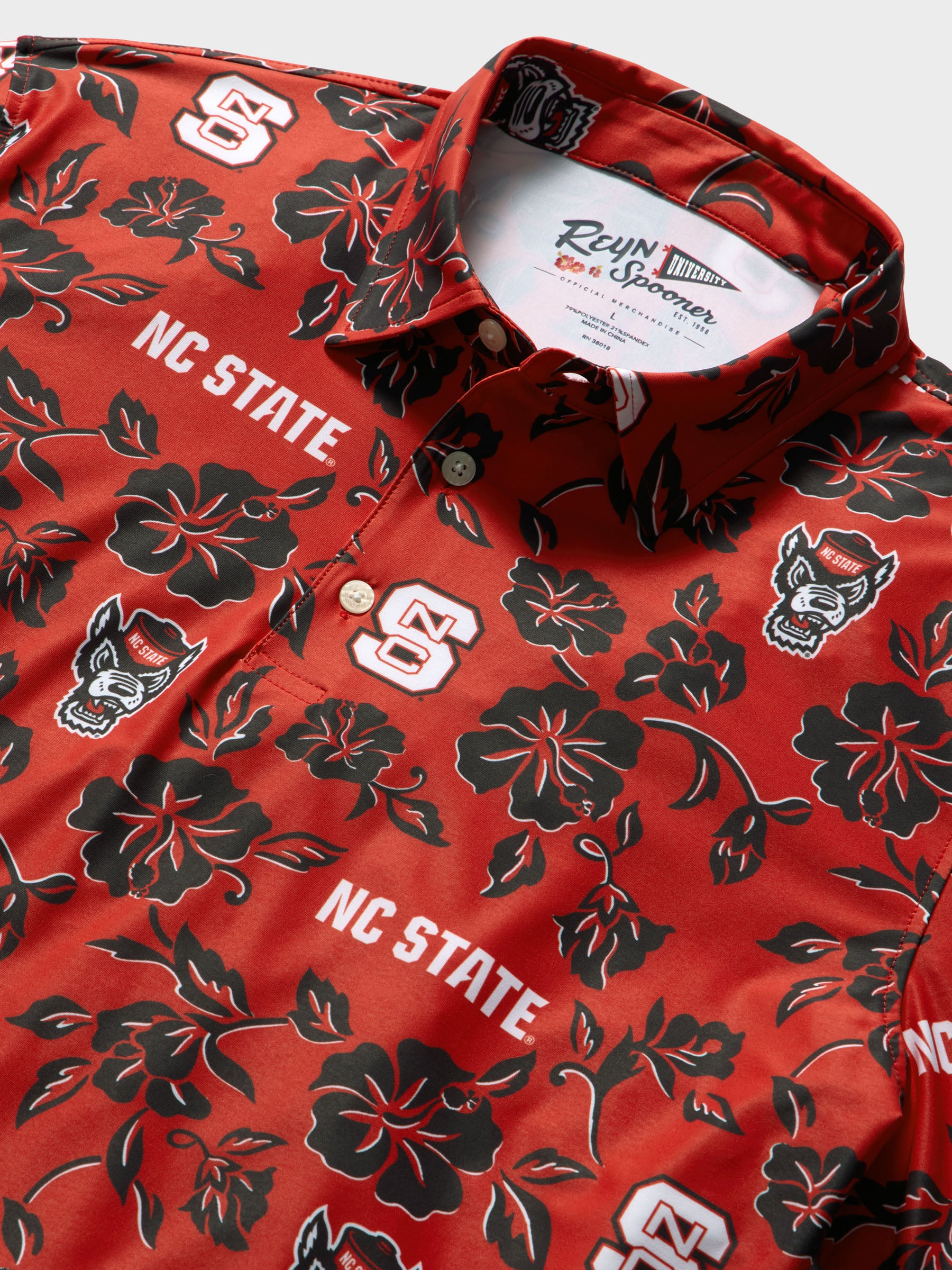 Reyn Spooner NORTH CAROLINA STATE UNIVERSITY PUA PERFORMANCE POLO in RED