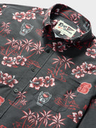 Reyn Spooner NORTH CAROLINA STATE UNIVERSITY KEKAI PERFORMANCE ALOHA SHIRT in BLACK