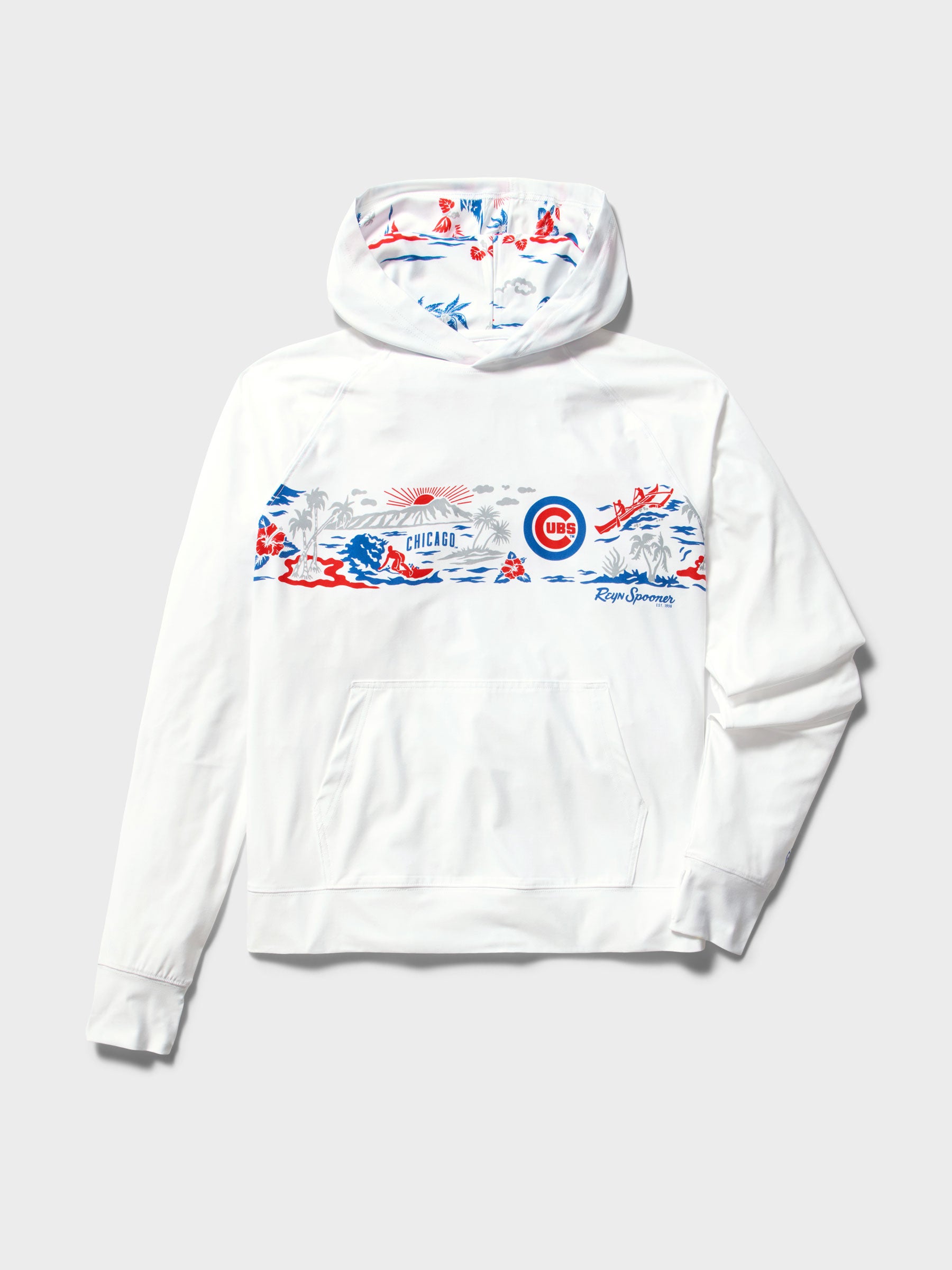 Reyn Spooner MLB® CHICAGO CUBS WAIKIKI PERFORMANCE HOODIE in WHITE