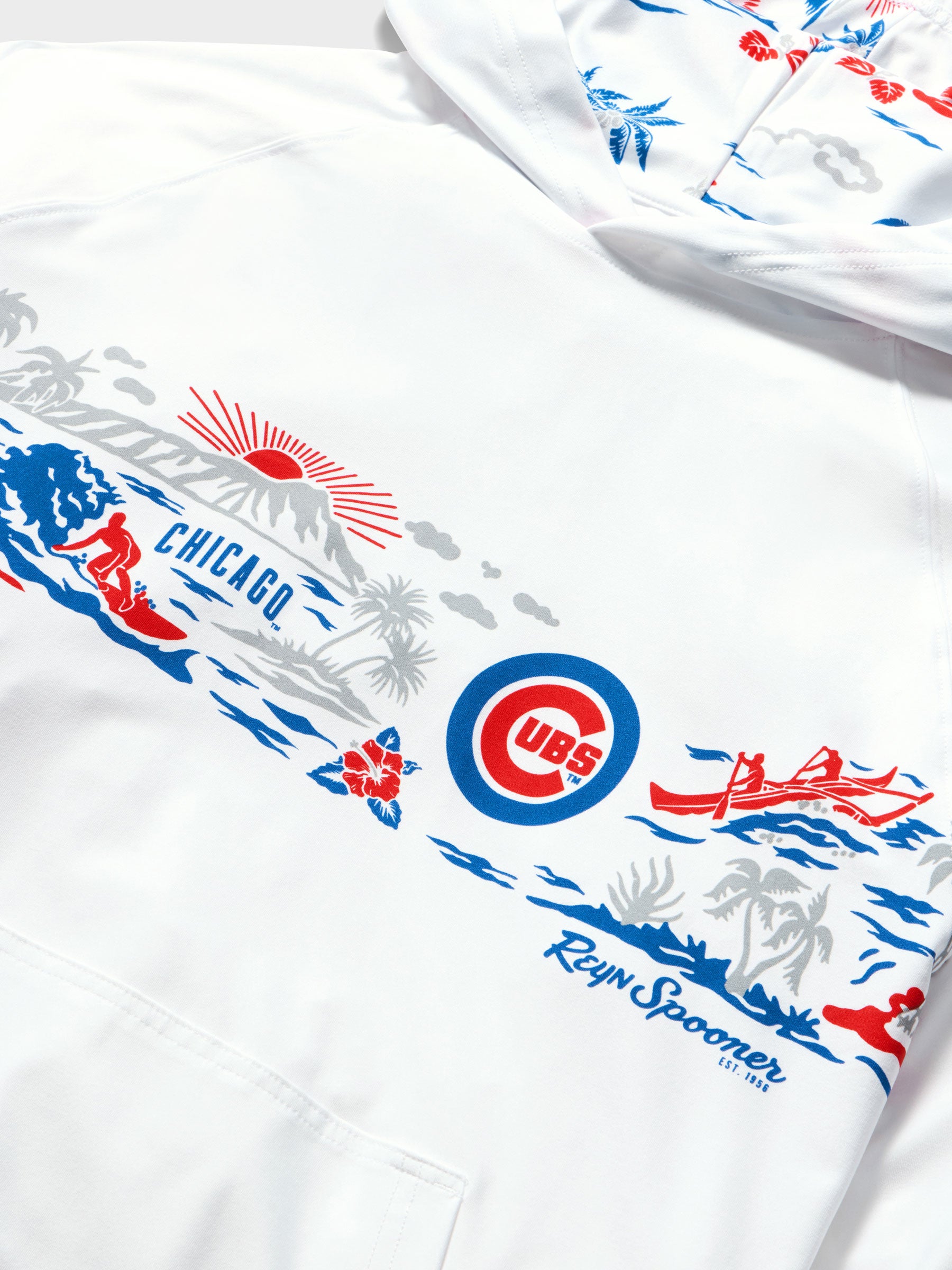 Reyn Spooner MLB® CHICAGO CUBS WAIKIKI PERFORMANCE HOODIE in WHITE