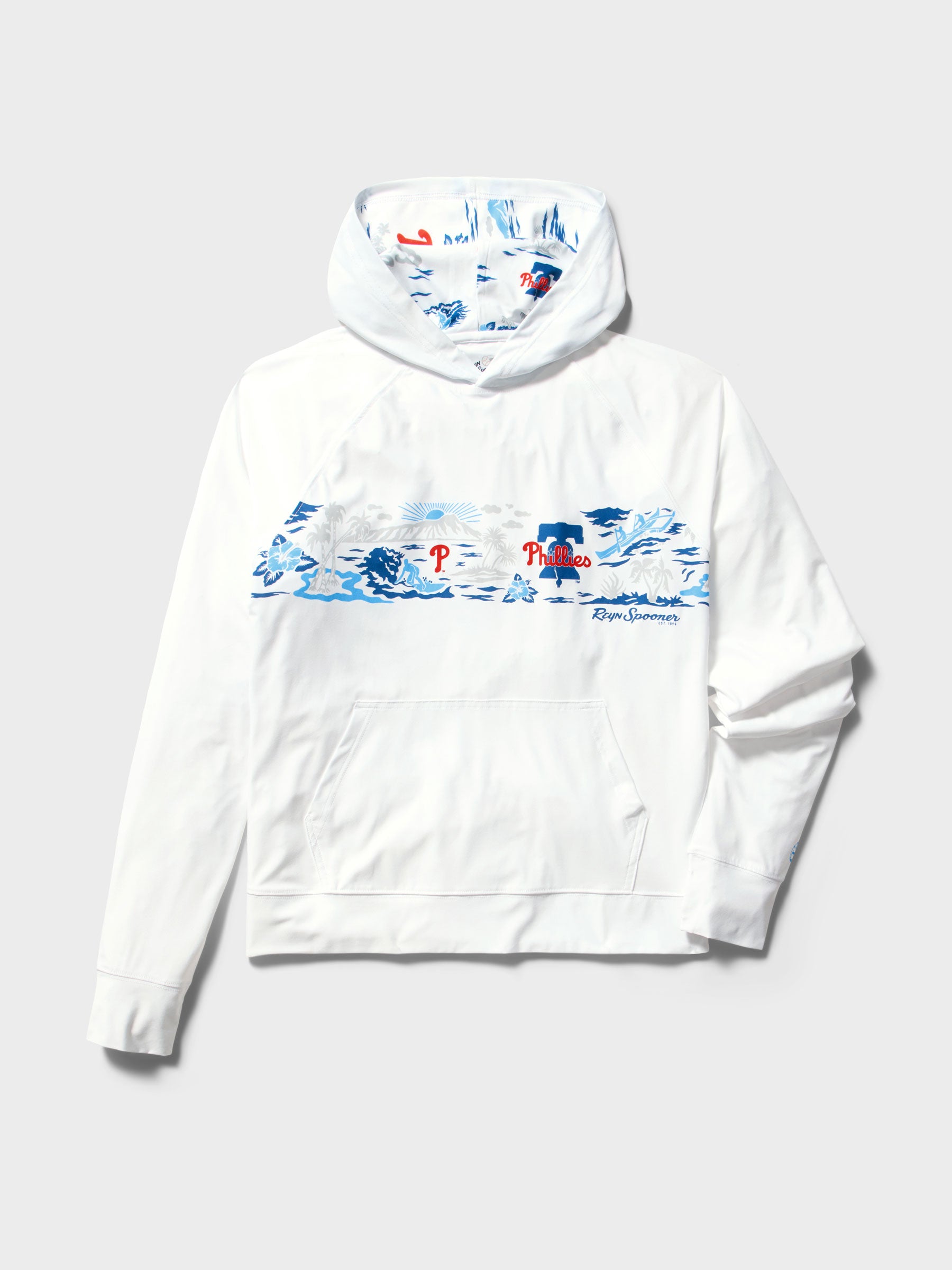 Reyn Spooner MLB® PHILADELPHIA PHILLIES WAIKIKI PERFORMANCE HOODIE in WHITE