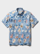 Reyn Spooner MLB® LOS ANGELES DODGERS AMERICA'S FAVORITE PASTIME ALOHA SHIRT in BLUE