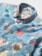 Reyn Spooner MLB® CHICAGO CUBS AMERICA'S FAVORITE PASTIME ALOHA SHIRT in BLUE