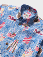 Reyn Spooner MLB® PHILADELPHIA PHILLIES AMERICA'S FAVORITE PASTIME ALOHA SHIRT in BLUE