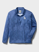 Reyn Spooner MLB® LOS ANGELES DODGERS QUARTER ZIP in SOUTH PACIFIC TAPA - TRUE NAVY