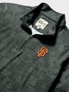 Reyn Spooner MLB® SAN FRANCISCO GIANTS QUARTER ZIP in SOUTH PACIFIC TAPA - BLACK