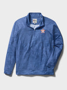 Reyn Spooner MLB® HOUSTON ASTROS QUARTER ZIP in SOUTH PACIFIC TAPA - TRUE NAVY
