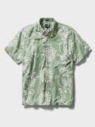 Reyn Spooner MATAHIVA BUTTON FRONT in JADE