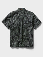 Reyn Spooner KALO LEAF BUTTON FRONT in CHARCOAL