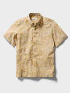 Reyn Spooner KALO LEAF BUTTON FRONT in GOLDEN