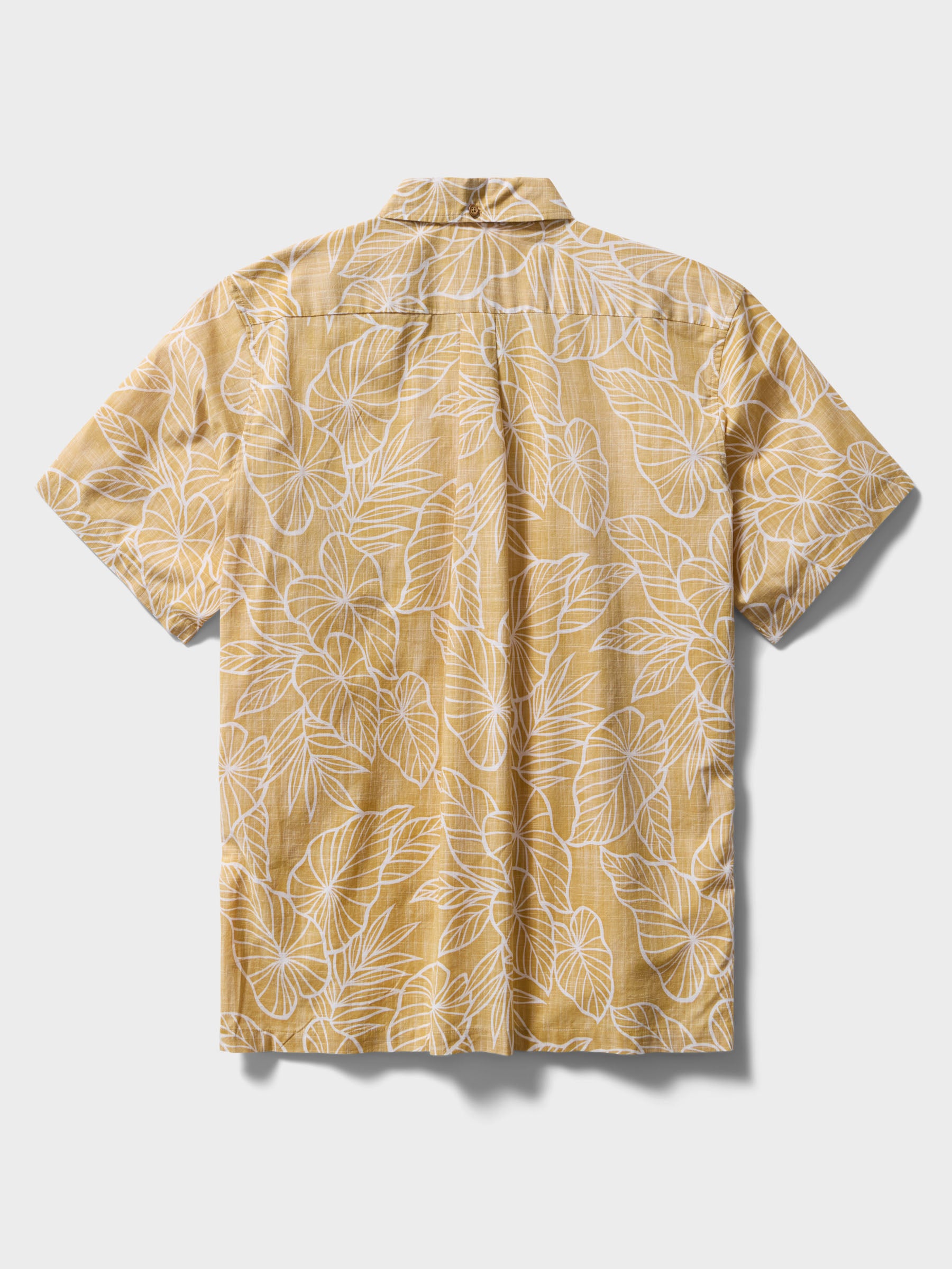 Reyn Spooner KALO LEAF BUTTON FRONT in GOLDEN