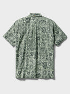 Reyn Spooner RETRO TAPA BUTTON FRONT in GREEN