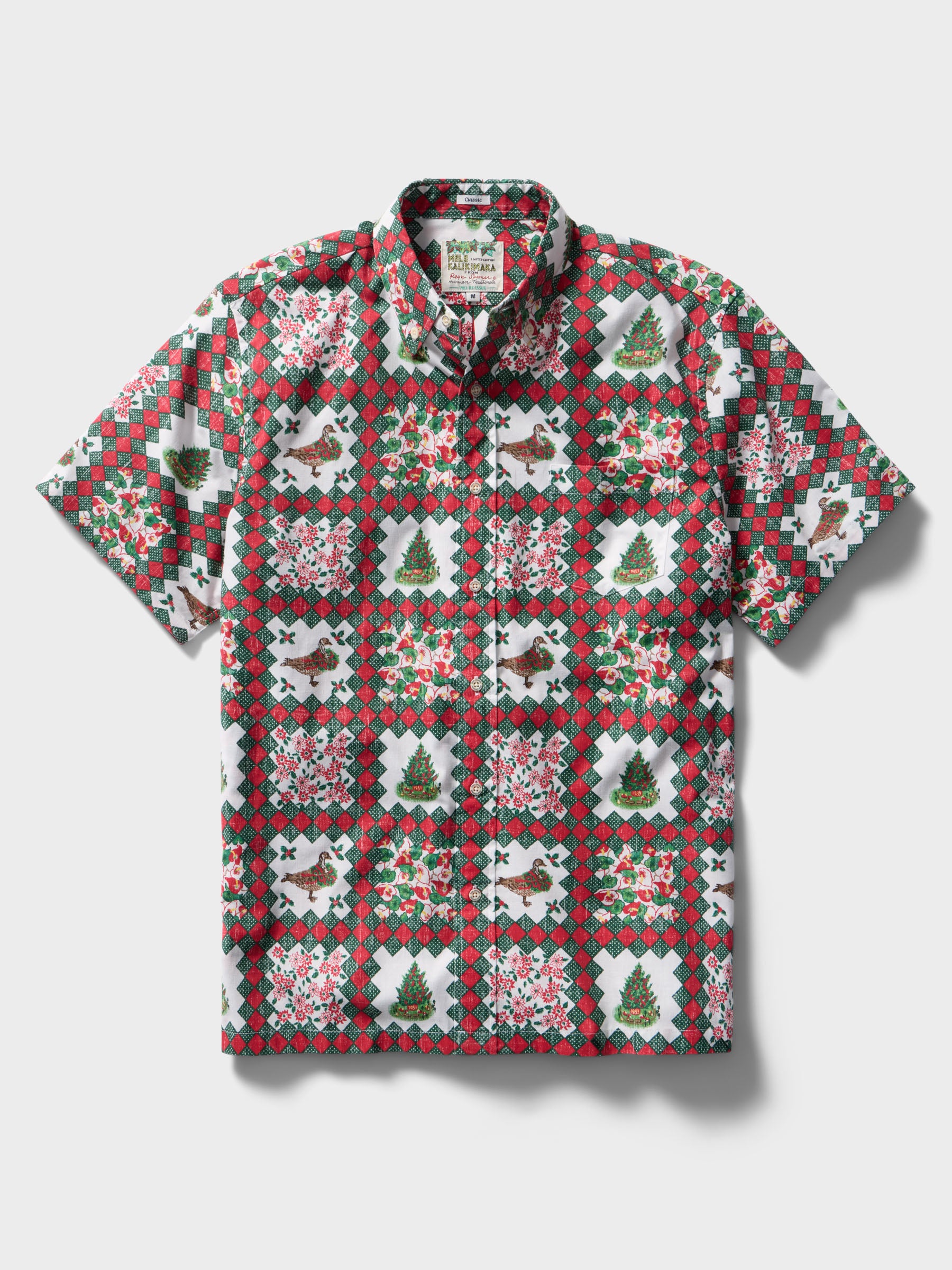 J.PRESS×Reyn Spoonerコラボ アロハシャツ 定格1万8千円L HAWAIIAN CHRISTMAS 1983 MEN'S ALOHA SHIRT | Reyn Spooner