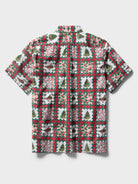 Reyn Spooner HAWAIIAN CHRISTMAS 1983 BUTTON FRONT in WHITE