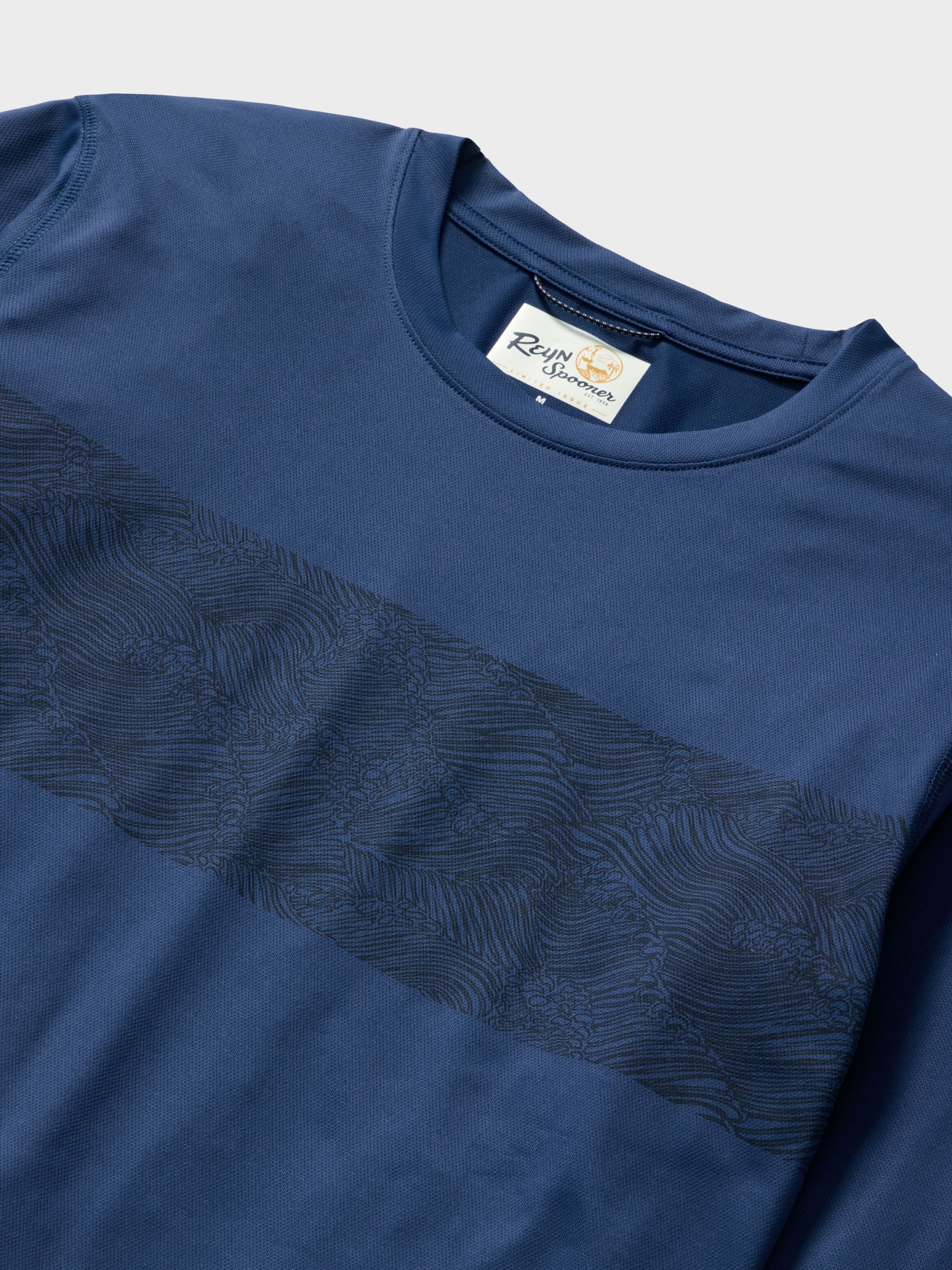 Reyn Spooner MOLOKAI CHANNEL SUN SHIRT in NAVY