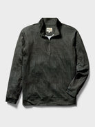 Reyn Spooner ETCH-A-TAPA PERFORMANCE QUARTER ZIP in CHARCOAL