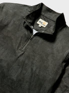 Reyn Spooner ETCH-A-TAPA PERFORMANCE QUARTER ZIP in CHARCOAL