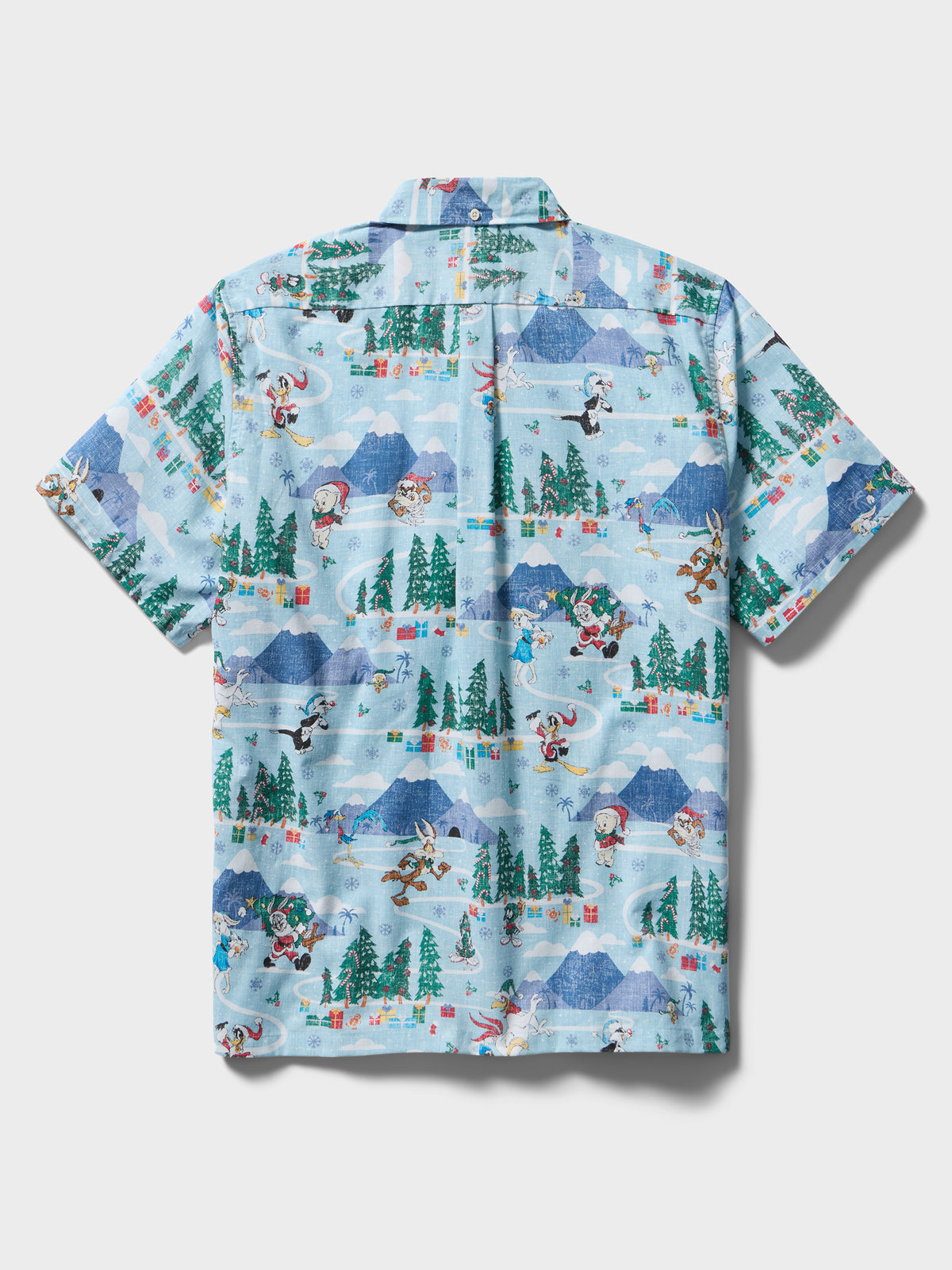 Reyn Spooner A LOONEY TUNES CHRISTMAS BUTTON FRONT in BLUE