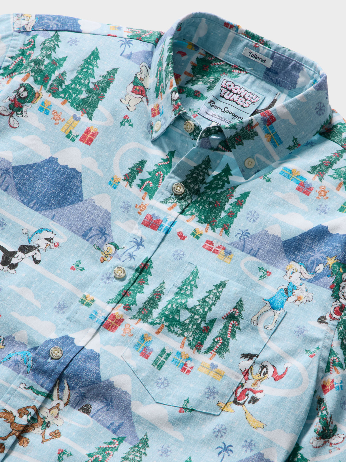 Reyn Spooner A LOONEY TUNES CHRISTMAS TAILORED in BLUE