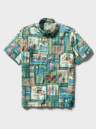 Reyn Spooner HAWAIIAN CHRISTMAS 2026 BUTTON FRONT in GREEN