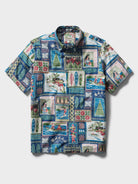 Reyn Spooner HAWAIIAN CHRISTMAS 2026 BUTTON FRONT in NAVY
