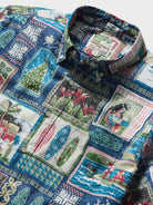 Reyn Spooner HAWAIIAN CHRISTMAS 2026 BUTTON FRONT in NAVY