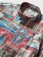 Reyn Spooner HAWAIIAN CHRISTMAS 2026 BUTTON FRONT in RED