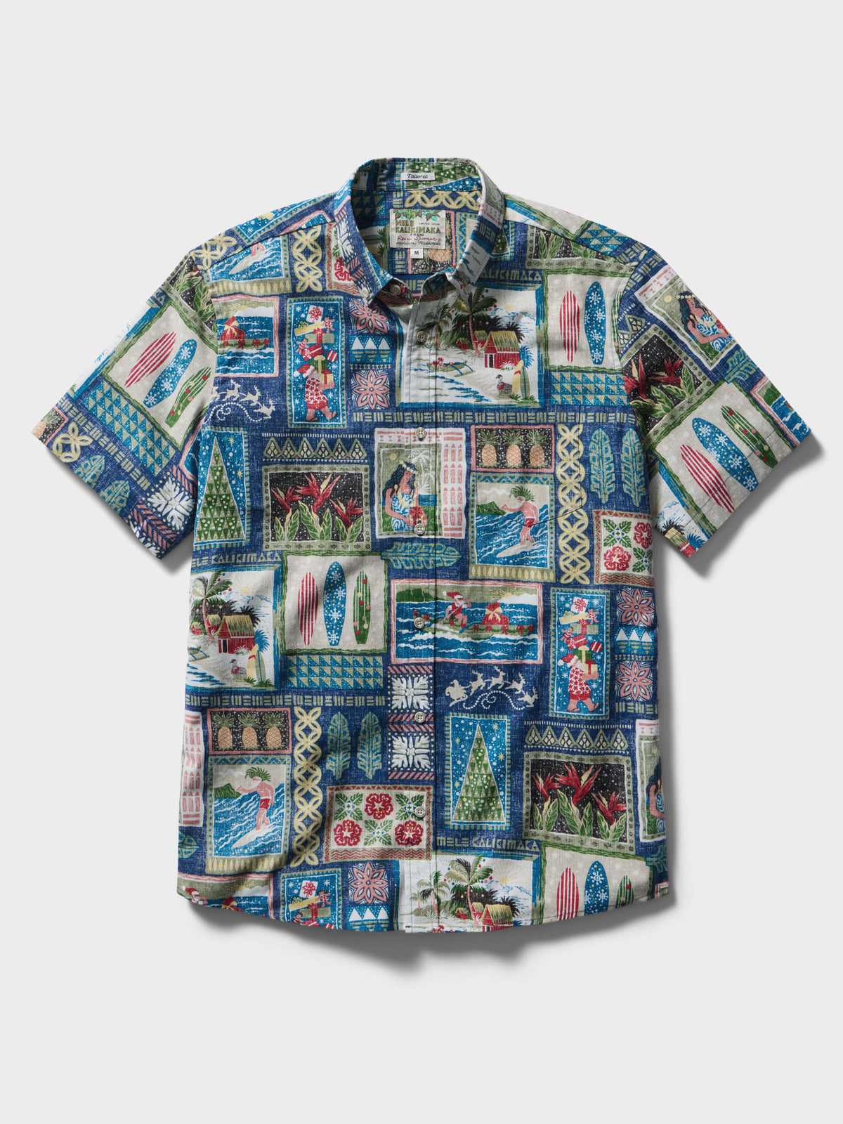 Reyn Spooner HAWAIIAN CHRISTMAS 2026 TAILORED in NAVY