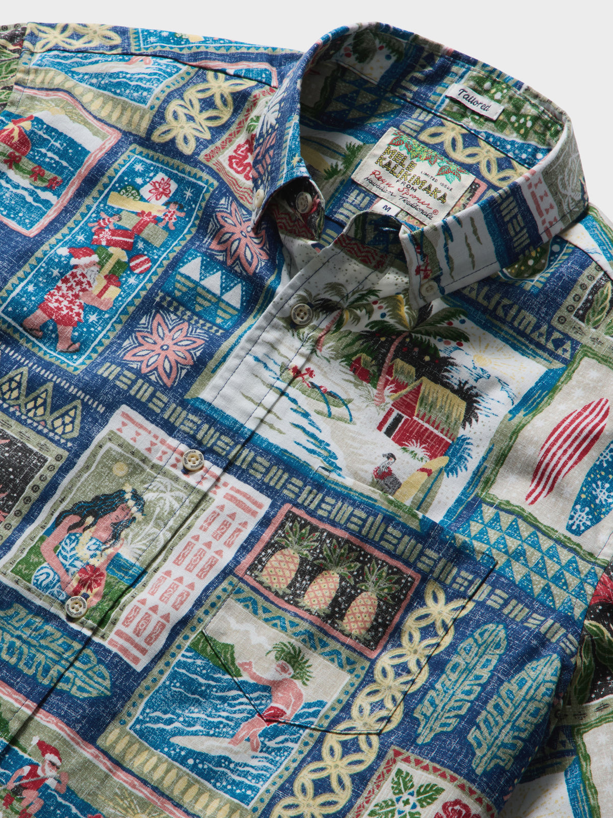 Reyn Spooner HAWAIIAN CHRISTMAS 2026 TAILORED in NAVY